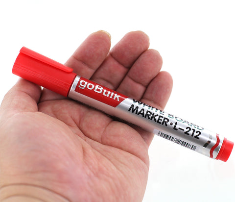 goBulk Whiteboard Dry Erase Marker for Schools (Red Color) - goBulk.com